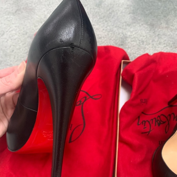 Christian Louboutin Very Prive 120  in black/red - Picture 7 of 15